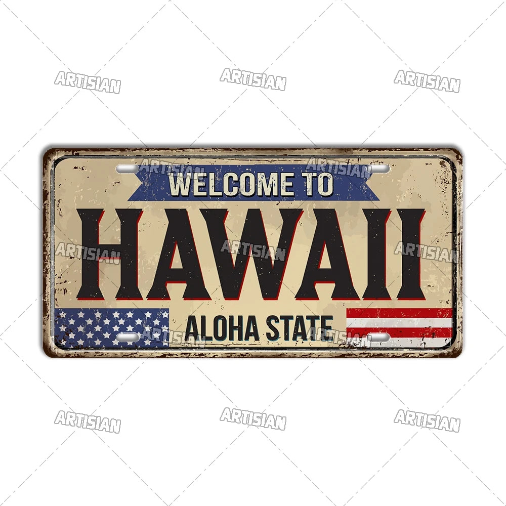 USA Landmark License Plate