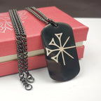Stainless Steel Amulet Yazidis Necklace