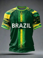 Brazil Style Football Jersey Unisex Top