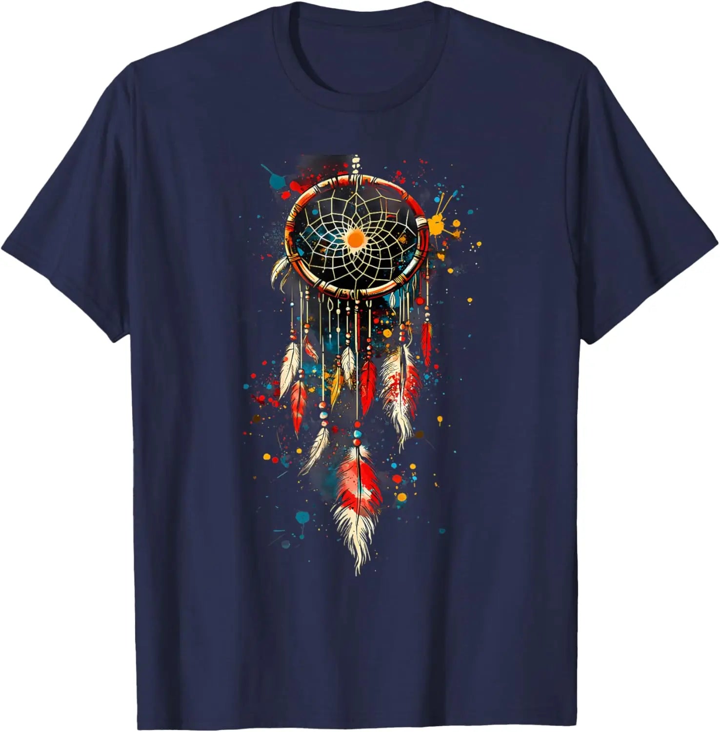 Native American Indian Tribe Dreamcatcher Artwork T-Shirt