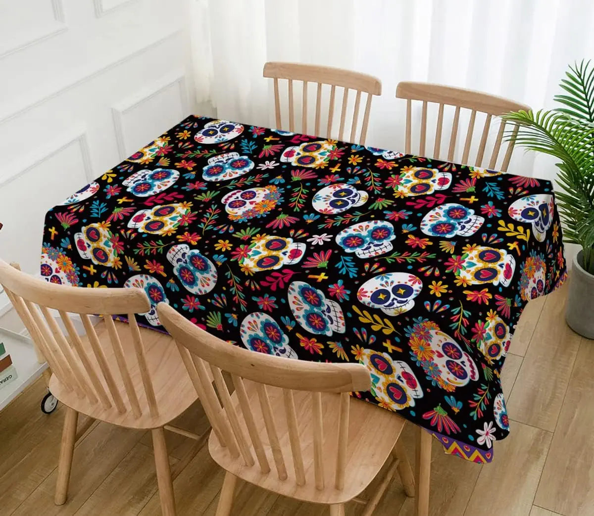 Dia DE Los Muertos Tablecloths Mexican Festival Decor Day of The Dead