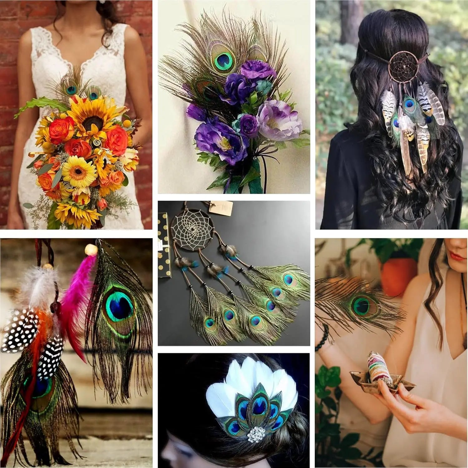Natural Peacock Feathers