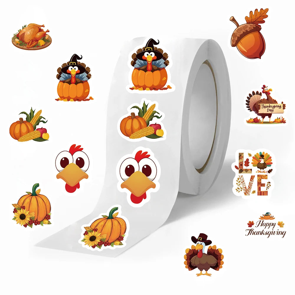 500pcs Thanksgiving Day Sticker