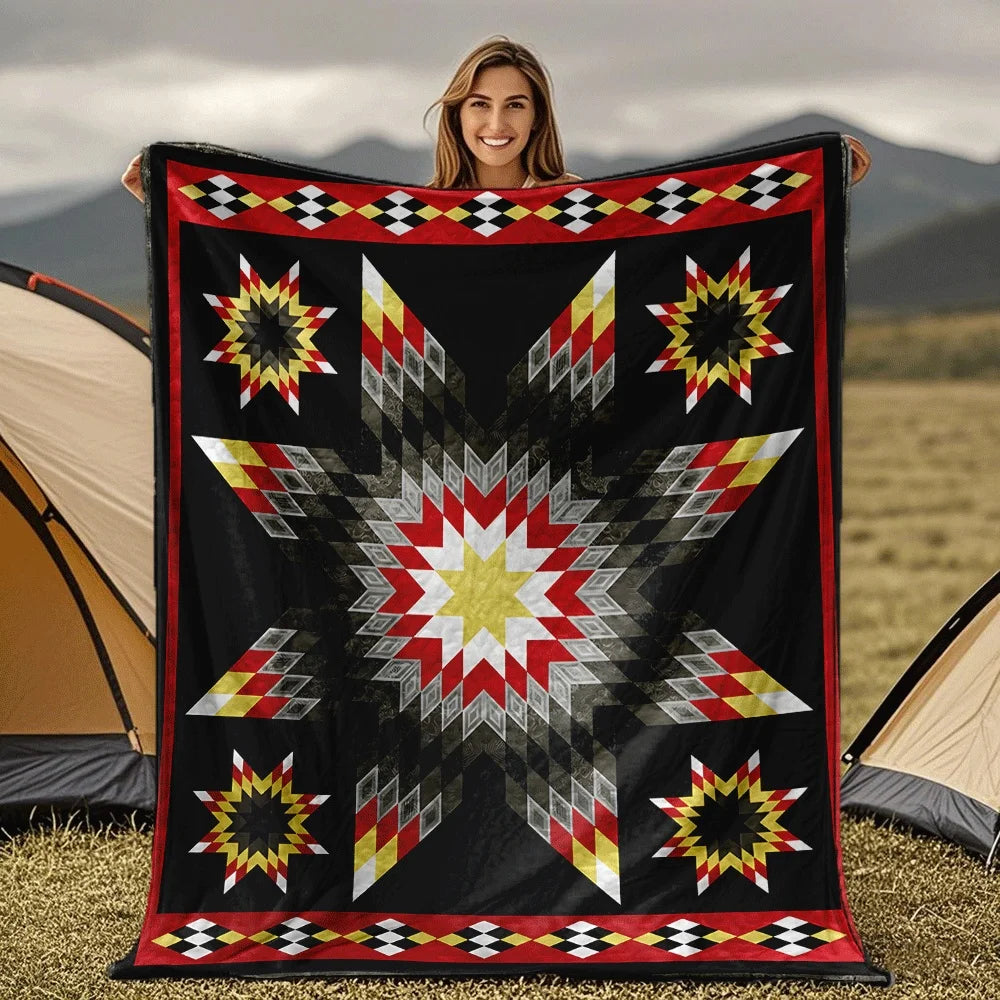 Native American Star Quilt Blanket