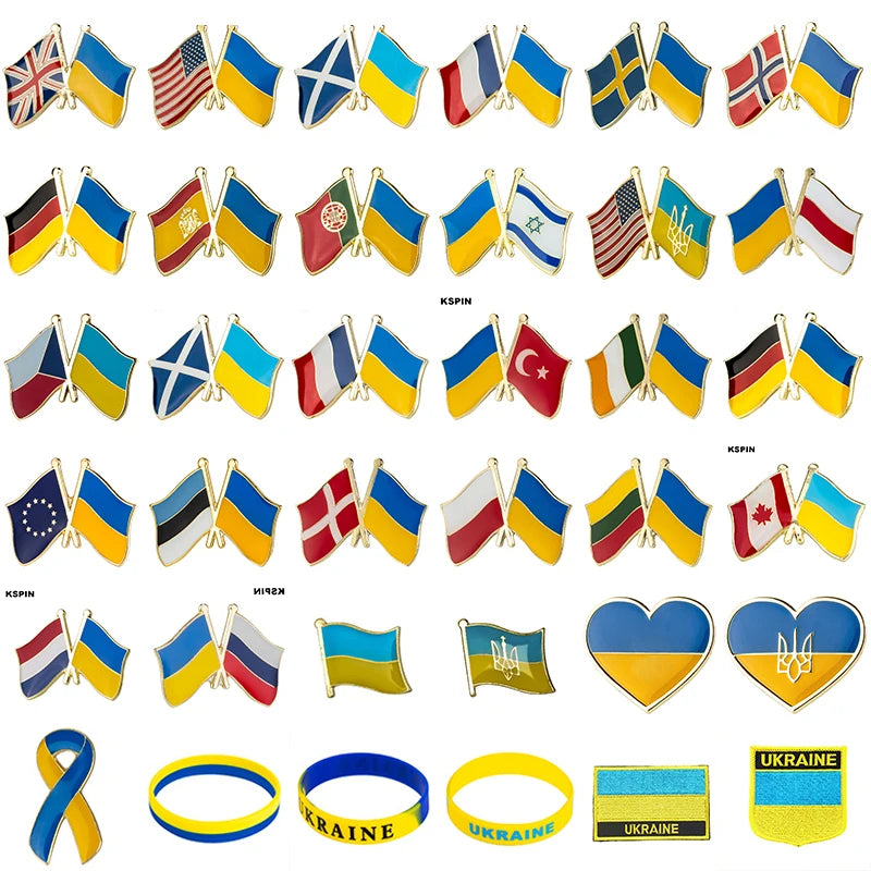 10pc Ukraine Friendship Badge International Collections