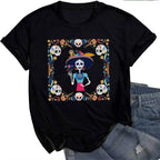 Day of The Dead Womens  T Shirt Mexican Art