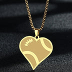 Engraved Star Pendant Necklace