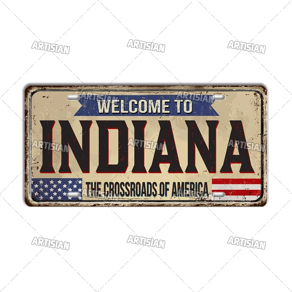 USA Landmark License Plate