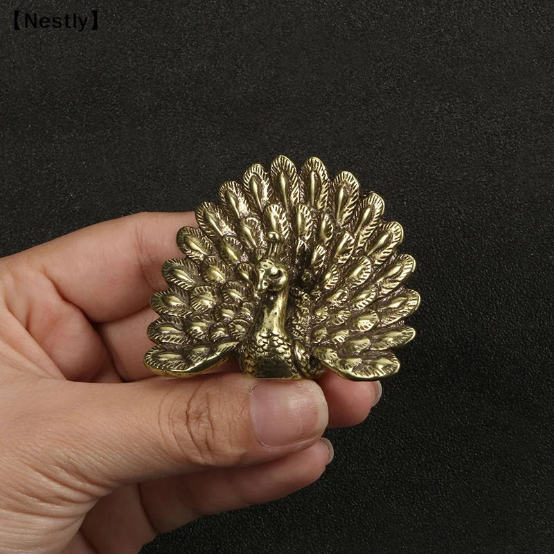 Peacock Statue Vintage Figurine