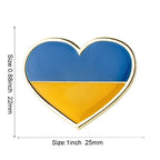 Ukraine Flag Badge with Other Countries