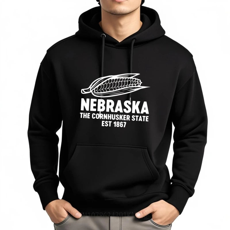 Workout For Him Spring Hoody Nebraska The Cornhusker State