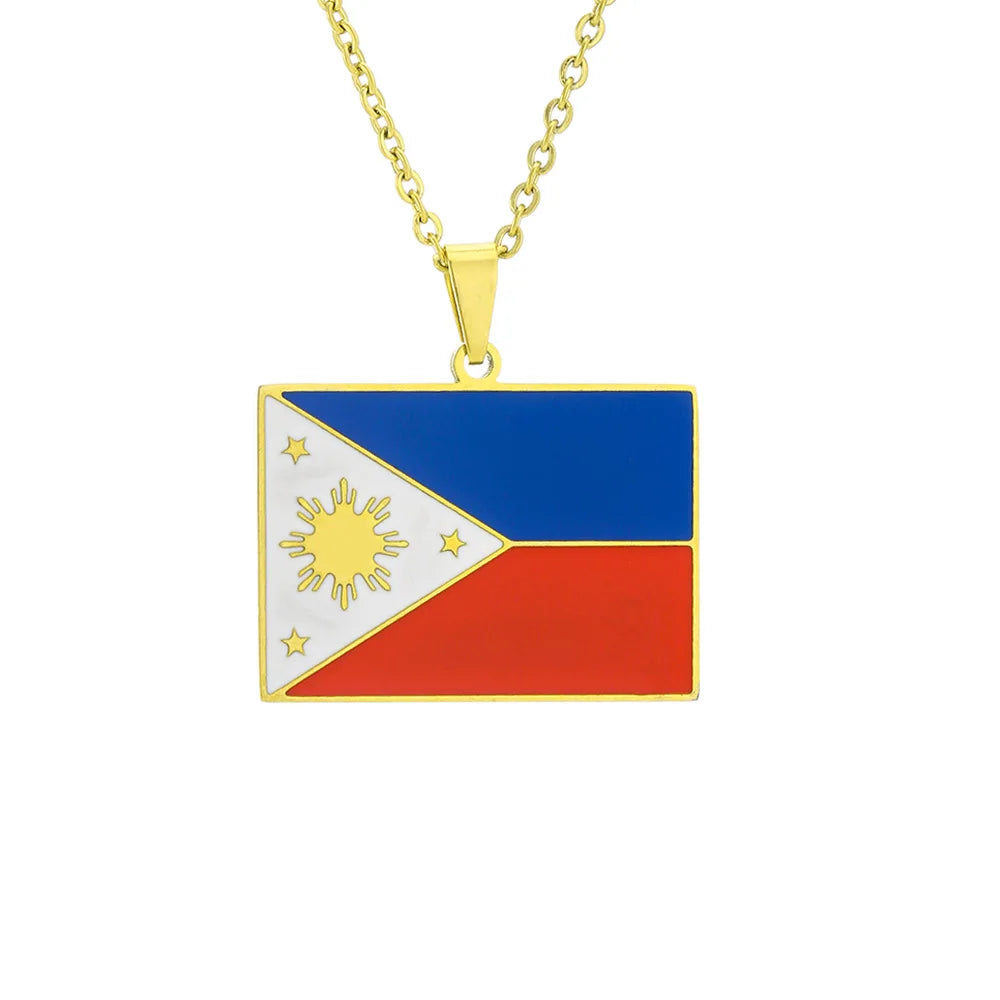 Philippine Flag Necklace