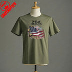 D Day Heroes T Shirt American Flag WW2 Tshirt