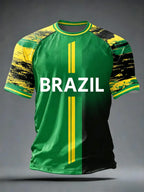 Brazil Football Jersey Short Sleeve