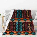 Native American Navajo Boho Aztec Pattern Blanket