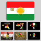 Flag of Kurdistan Poster Film Skin Cover Credit Card Stickers