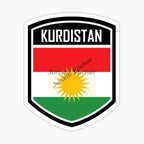 ملصقات علم كردستان للسيارات والدراجات النارية وملصقات مخصصة لخوذات السباق على الطرق الوعرة وإكسسوارات قابلة للتخصيص الحجم