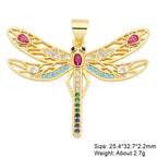 Gold Plated Handmade Colorful Star Of David Charms