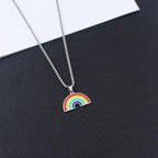 LGBTQ Rainbow Pendant Necklace
