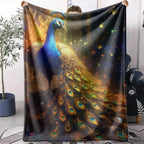 Peacock Throw Blanket
