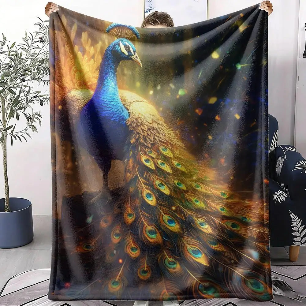 Peacock Throw Blanket