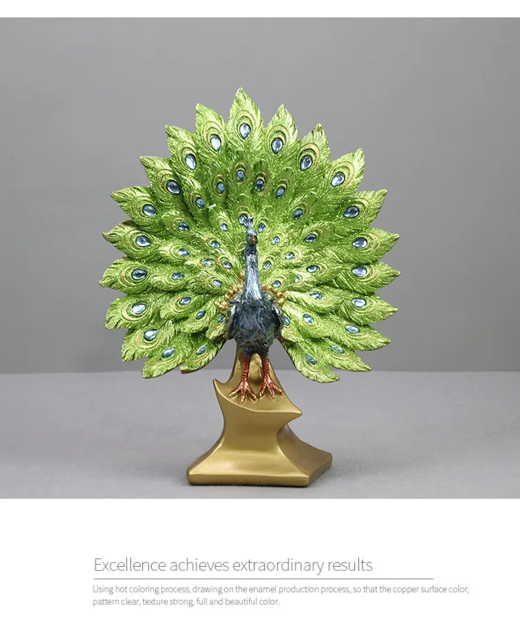 European Peacock Ornaments