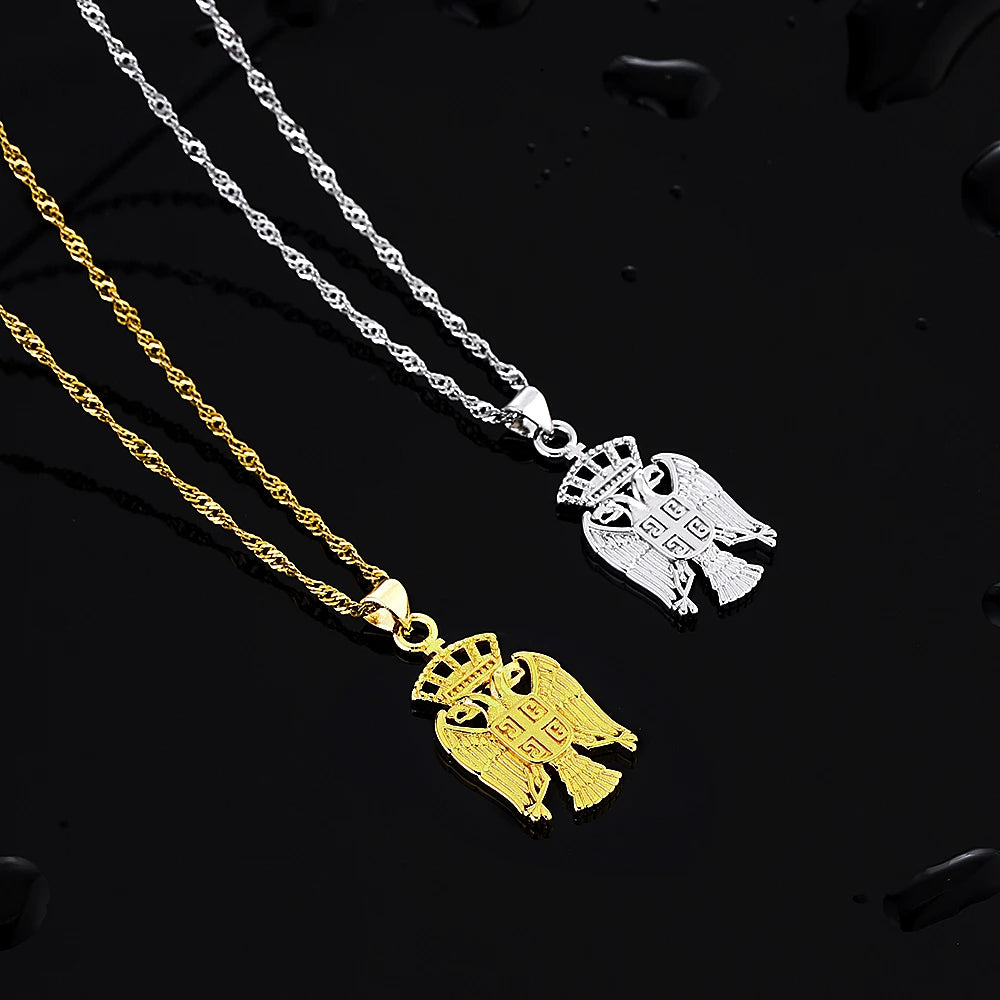 Sonya Eagle Pendant Necklace – Stainless Steel