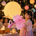 Mid-Autumn Festival Koi Lantern Glowing