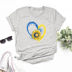 Ukraine Flag Sunflower
