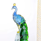 Crystal Peacock Sculpture Ornament