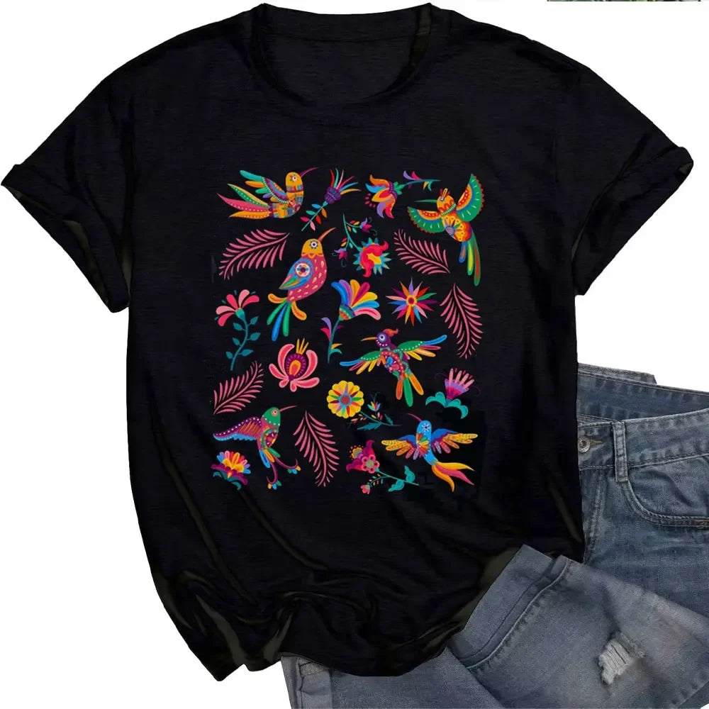 Day of The Dead Womens  T Shirt Mexican Art