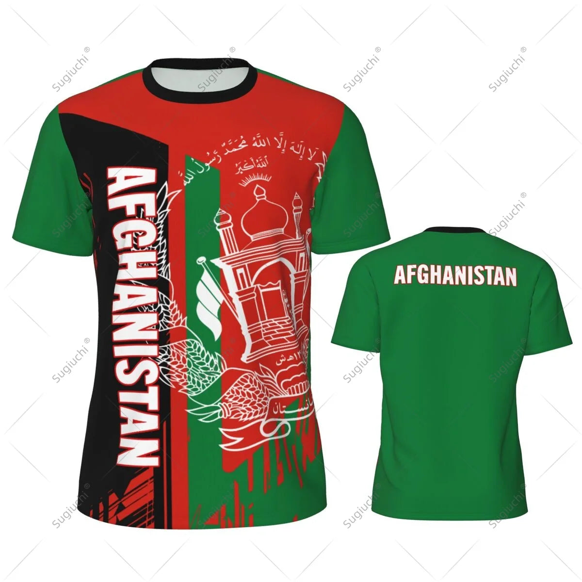 Afghanistan Flag Men Sports T-shirt