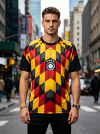 Men's Germanyy 2026 Black Plaid Jersey Football