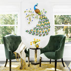 European Peacock Wall Clock