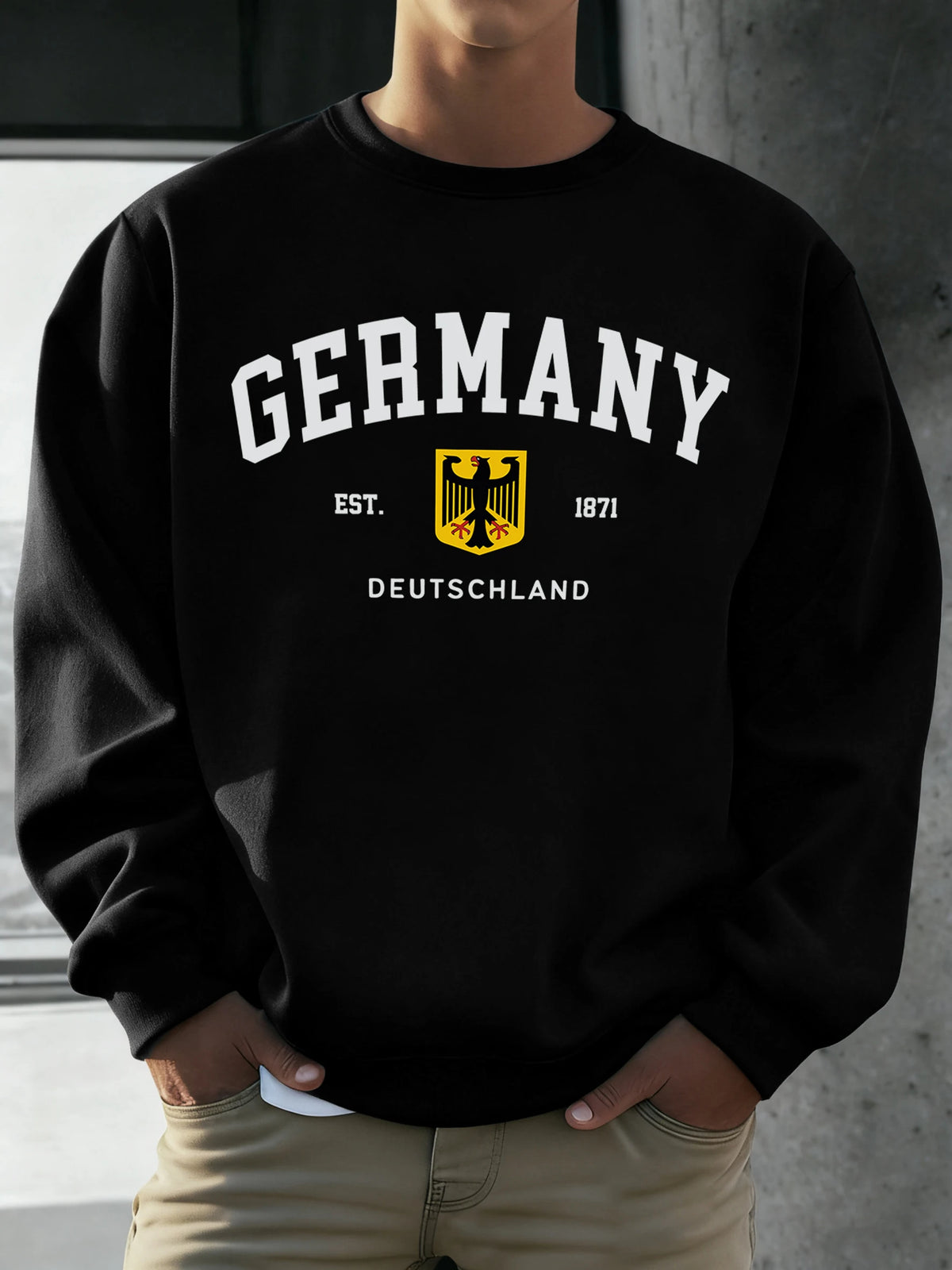 Germany Deutschland National Emblem Print Men Sweatshirt
