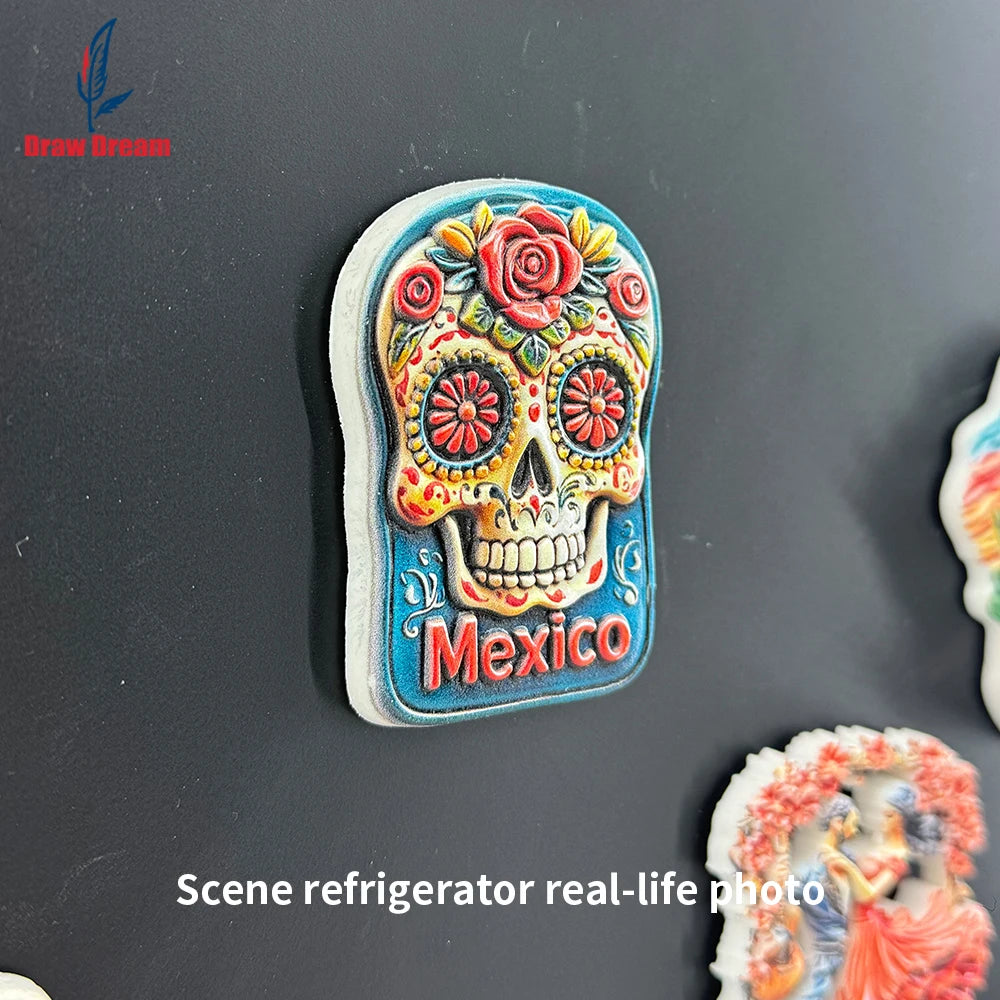 1PC Mexican Day of the Dead Flowers Skeleton