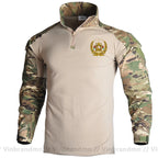 Afghan Flag Design Men's Long Sleeve Combat Uniform