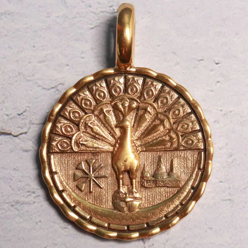 15g Yezidi Lalish Peacock Solid Sterling Silver