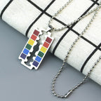 LGBTQ Rainbow Puzzle Couple Necklace