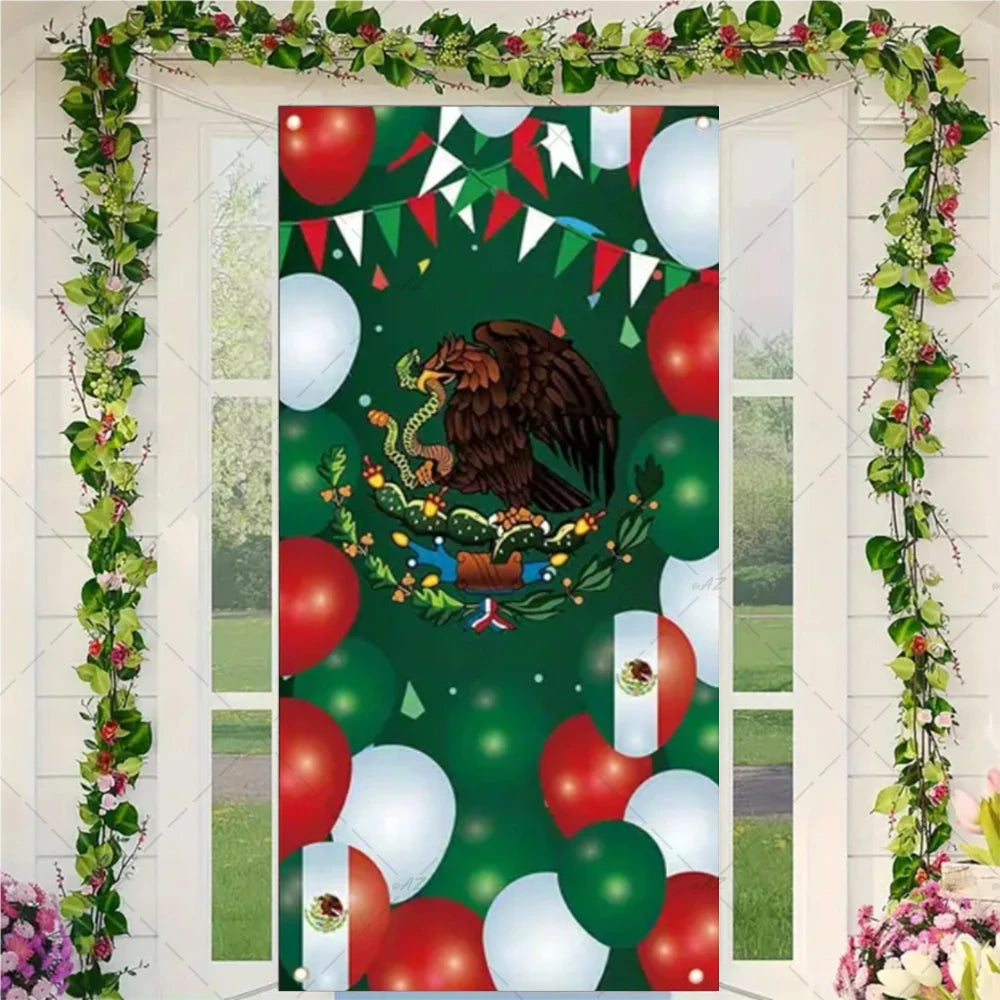 Festival Mexican Lndependence Day Door Banner