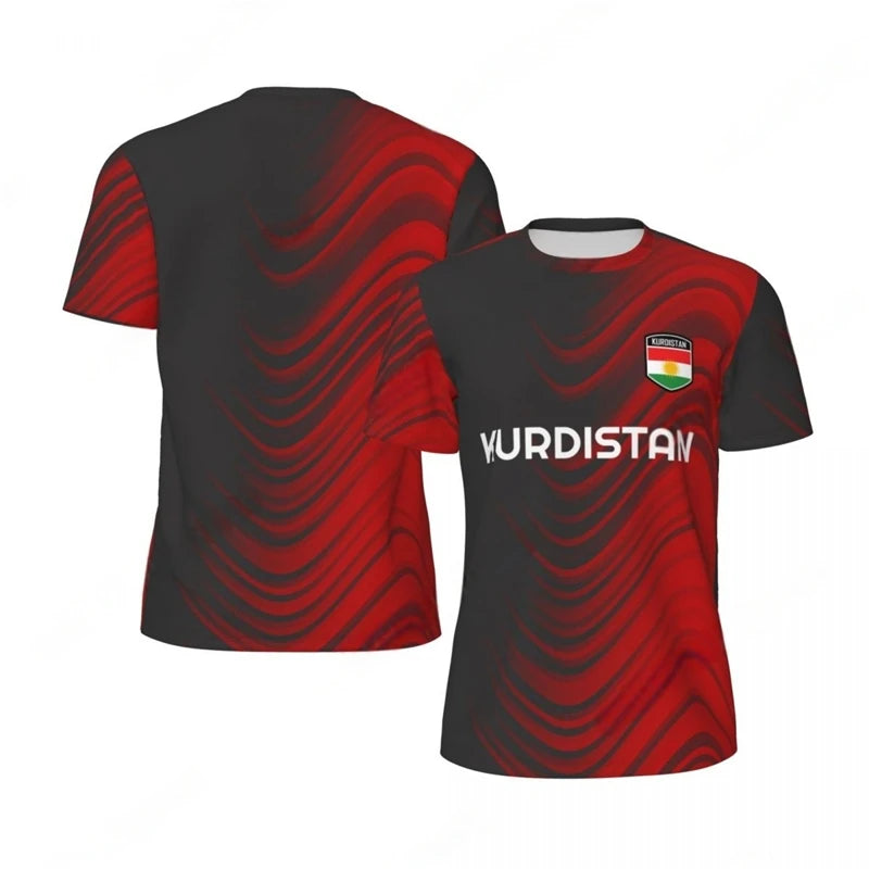 KURDISTAN 3D Print Sports Quick-dry Breathable Men T-shirt