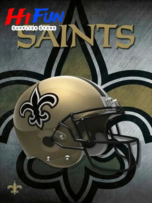 5D DIY Diamond Painting Helmet Stylings of Football Posters