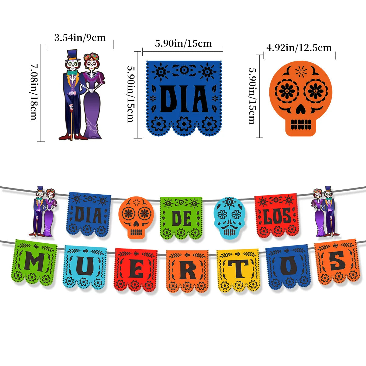 Mexico Day of the Dead Theme Party Hanging Decor