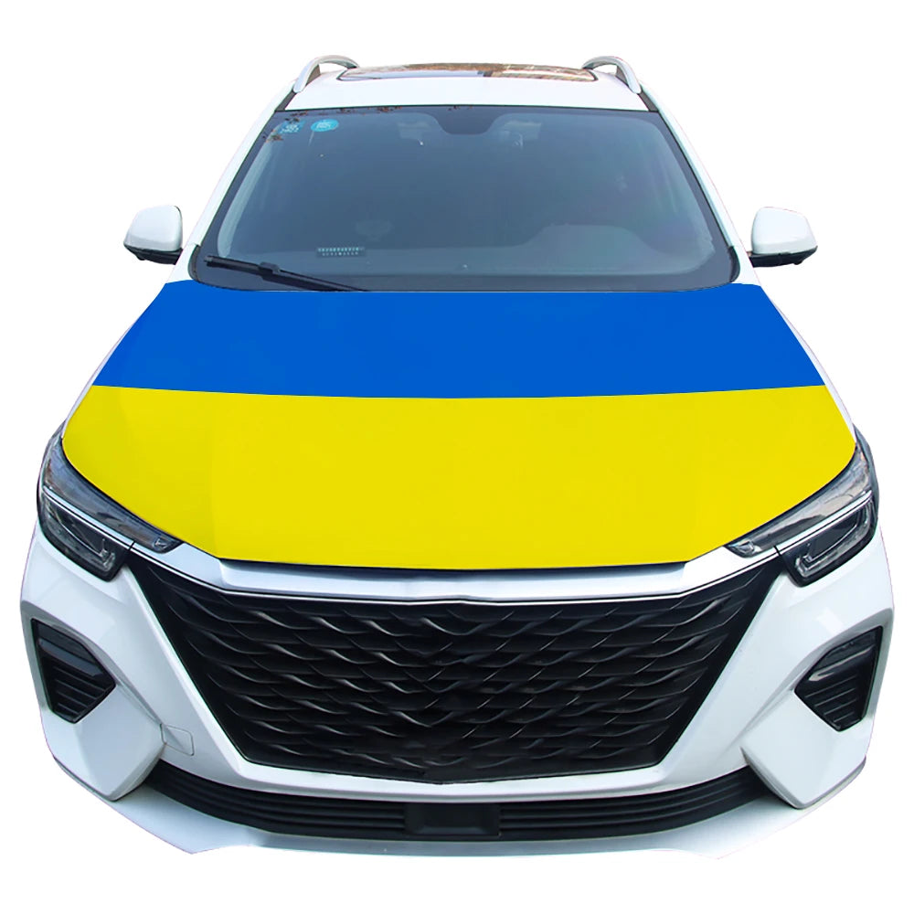 National Ukraine Flag Car Engine Hood Cover