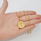 Yezidi Lalish Peacock Pendant Necklaces Stainless Steel