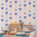 Hanukkah Decorations, Blue Glitter Hanging Banner Hanukkah Party