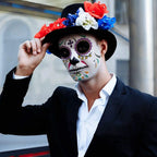 Day of the Dead Face Temporary Sticker Kit