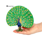 Plastic Farm Life Peacock Toy Figure