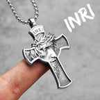 Jesus Heart Cross Necklaces Pendant Chain