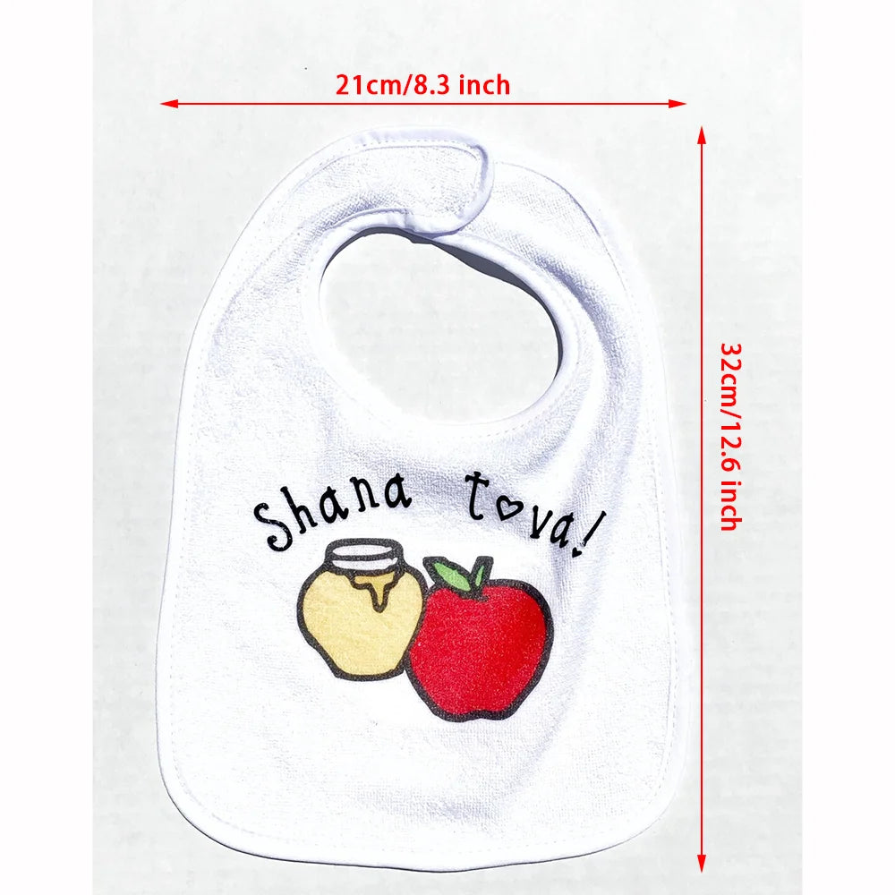 Stylish & Cute Rosh Hashanah Baby Bib